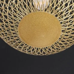 Moderne Deckenleuchte schwarz mit goldenen 5 Lichtern - Athens Wire