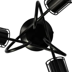 Moderne Deckenleuchte schwarz 40 cm rund 3-Licht - Botu