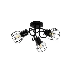 Moderne Deckenleuchte schwarz 40 cm rund 3-Licht - Botu