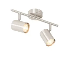 Moderne Deckenleuchte Stahl 2-flammig verstellbar - Jeana