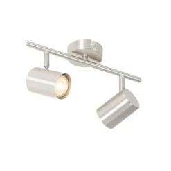 Moderne Deckenleuchte Stahl 2-flammig verstellbar - Jeana