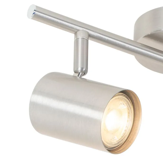 Moderne Deckenleuchte Stahl 2-flammig verstellbar - Jeana