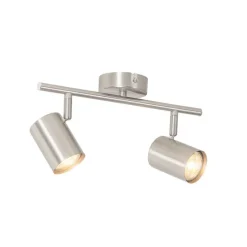 Moderne Deckenleuchte Stahl 2-flammig verstellbar - Jeana