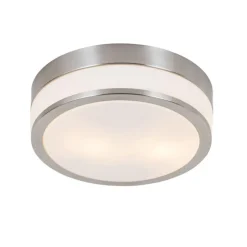 Moderne Deckenleuchte Stahl 28 cm IP44 - Flavi