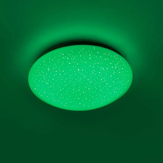 Moderne Deckenleuchte weiß mit Sterneffekt inkl. LED - Bex