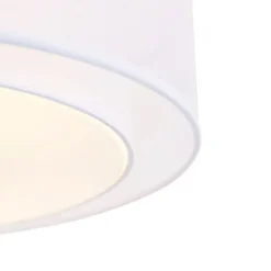 Moderne Deckenleuchte weiß 50 cm 3-flammig - Drum Duo