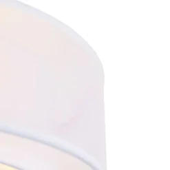 Moderne Deckenleuchte weiß 50 cm 3-flammig - Drum Duo