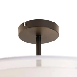 Moderne Deckenleuchte weiß 50 cm 3-flammig - Drum Duo