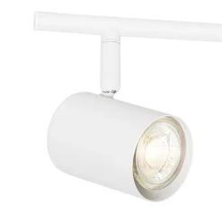 Moderne Deckenleuchte weiß 5-flammig verstellbar quadratisch - Jeana