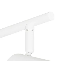 Moderne Deckenleuchte weiß 5-flammig verstellbar quadratisch - Jeana