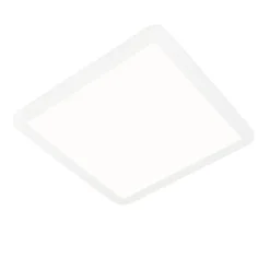 Moderne Deckenleuchte weiß 40cm quadratisch inkl. LED 3-stufig dimmbar IP44 - Steve