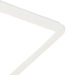 Moderne Deckenleuchte weiß 40cm quadratisch inkl. LED 3-stufig dimmbar IP44 - Steve