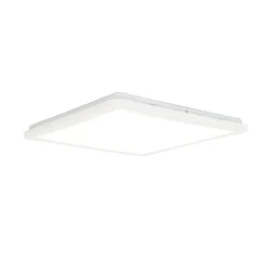 Moderne Deckenleuchte weiß 40cm quadratisch inkl. LED 3-stufig dimmbar IP44 - Steve