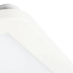 Moderne Deckenleuchte weiß 40cm quadratisch inkl. LED 3-stufig dimmbar IP44 - Steve