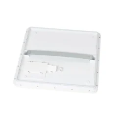 Moderne Deckenleuchte weiß 40cm quadratisch inkl. LED 3-stufig dimmbar IP44 - Steve