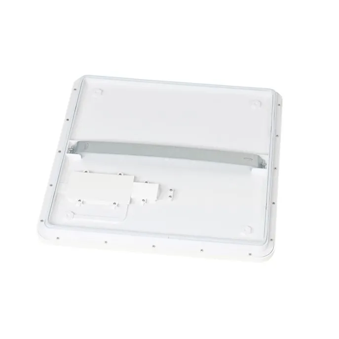 Moderne Deckenleuchte weiß 40cm quadratisch inkl. LED 3-stufig dimmbar IP44 - Steve