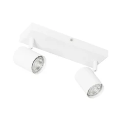 Moderne Deckenleuchte Weiß 2-flammig Verstellbar Rechteckig - Jeana