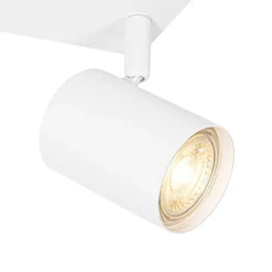 Moderne Deckenleuchte Weiß 2-flammig Verstellbar Rechteckig - Jeana