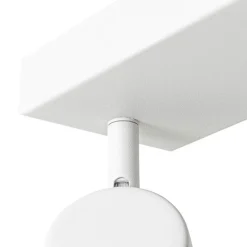 Moderne Deckenleuchte Weiß 2-flammig Verstellbar Rechteckig - Jeana