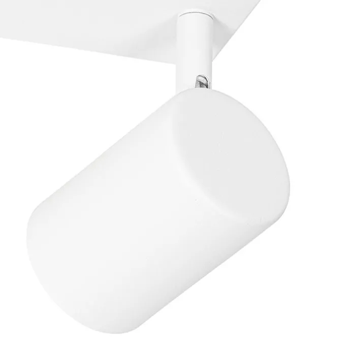 Moderne Deckenleuchte Weiß 2-flammig Verstellbar Rechteckig - Jeana