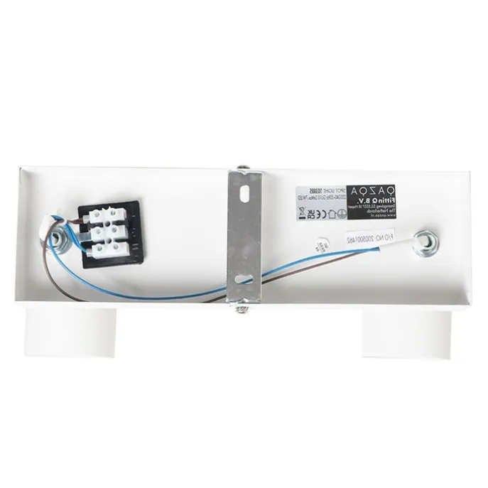 Moderne Deckenleuchte Weiß 2-flammig Verstellbar Rechteckig - Jeana