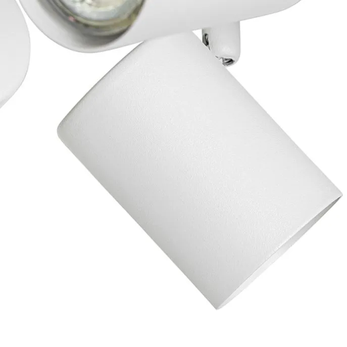 Moderne Deckenleuchte weiß 4-flammig verstellbar quadratisch - Jeana