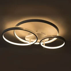 Moderne Deckenleuchte weiß inkl. LED und Dimmer Rondas