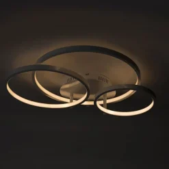 Moderne Deckenleuchte weiß inkl. LED und Dimmer Rondas