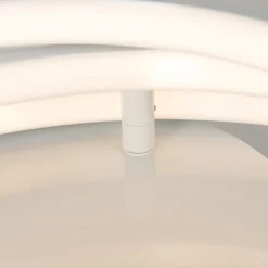 Moderne Deckenleuchte weiß inkl. LED und Dimmer Rondas