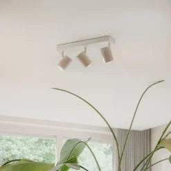 Moderne Deckenleuchte Weiß 3-flammig Verstellbar Rechteckig - Jeana