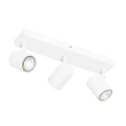 Moderne Deckenleuchte Weiß 3-flammig Verstellbar Rechteckig - Jeana