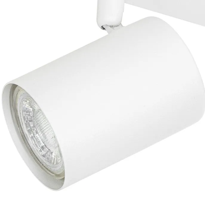 Moderne Deckenleuchte Weiß 3-flammig Verstellbar Rechteckig - Jeana