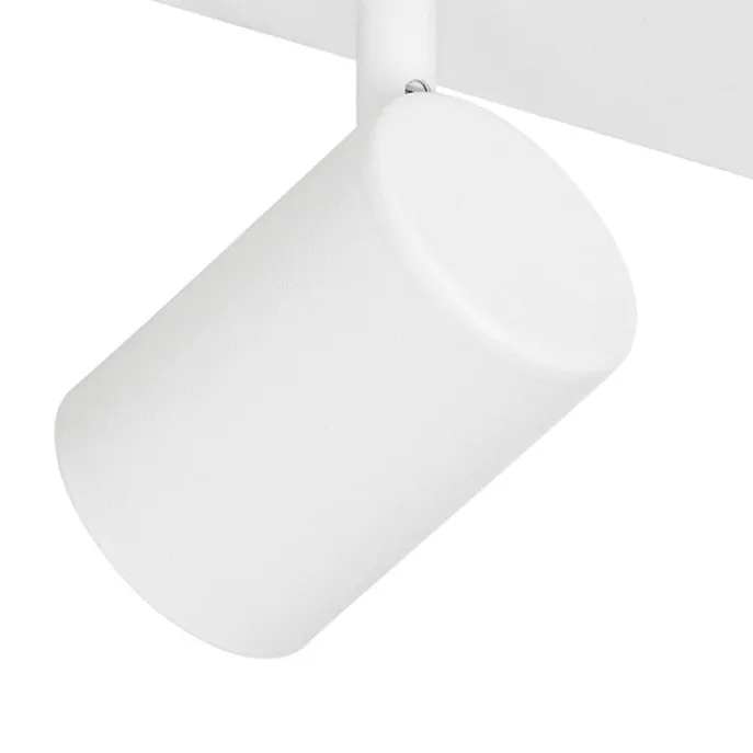 Moderne Deckenleuchte Weiß 3-flammig Verstellbar Rechteckig - Jeana