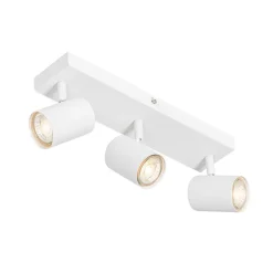 Moderne Deckenleuchte Weiß 3-flammig Verstellbar Rechteckig - Jeana