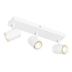 Moderne Deckenleuchte Weiß 3-flammig Verstellbar Rechteckig - Jeana