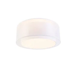Moderne Deckenleuchte weiß 50 cm 3-flammig - Drum Duo