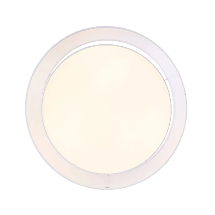 Moderne Deckenleuchte weiß 50 cm 3-flammig - Drum Duo