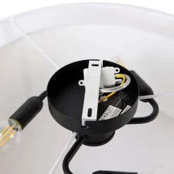 Moderne Deckenleuchte weiß 50 cm 3-flammig - Drum Duo