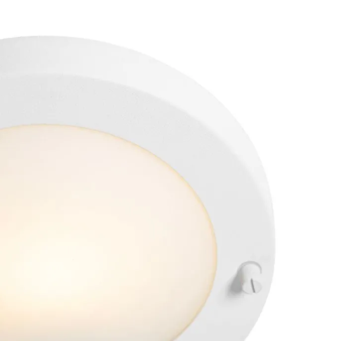 Moderne Deckenleuchte weiß 18 cm IP44 - Yuma
