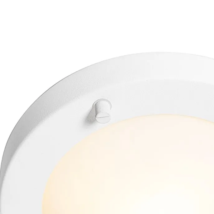 Moderne Deckenleuchte weiß 18 cm IP44 - Yuma