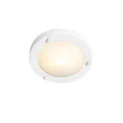 Moderne Deckenleuchte weiß 18 cm IP44 - Yuma