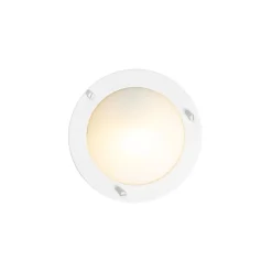 Moderne Deckenleuchte weiß 18 cm IP44 - Yuma