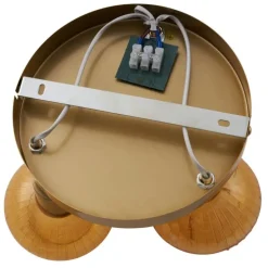 Moderne Deckenstrahler Gold mit Bernstein Glas rund 3-flammig - Teddy