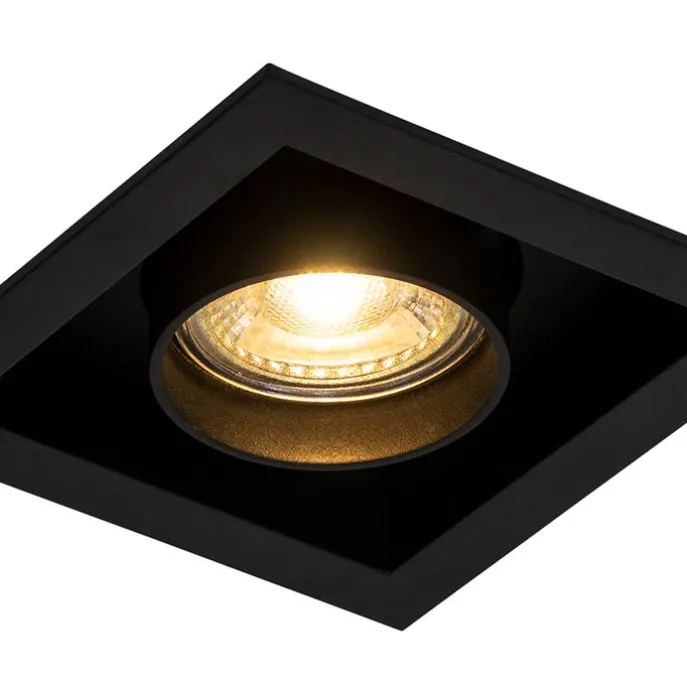 Moderne Einbauleuchte schwarz 1-Licht verstellbar - Dach