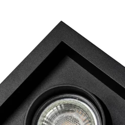 Moderne Einbauleuchte schwarz 1-Licht verstellbar - Dach