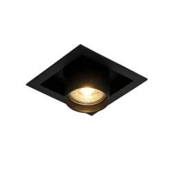 Moderne Einbauleuchte schwarz 1-Licht verstellbar - Dach