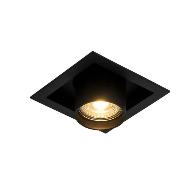 Moderne Einbauleuchte schwarz 1-Licht verstellbar - Dach