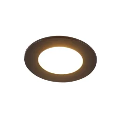Moderne Einbauleuchte schwarz inkl. LED 3-stufig dimmbar IP65 - Blanca