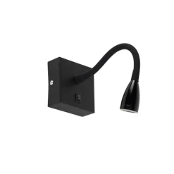 Moderne flexible Wandleuchte schwarze LED - Flex