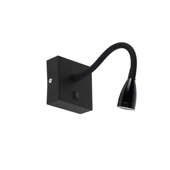 Moderne flexible Wandleuchte schwarze LED - Flex